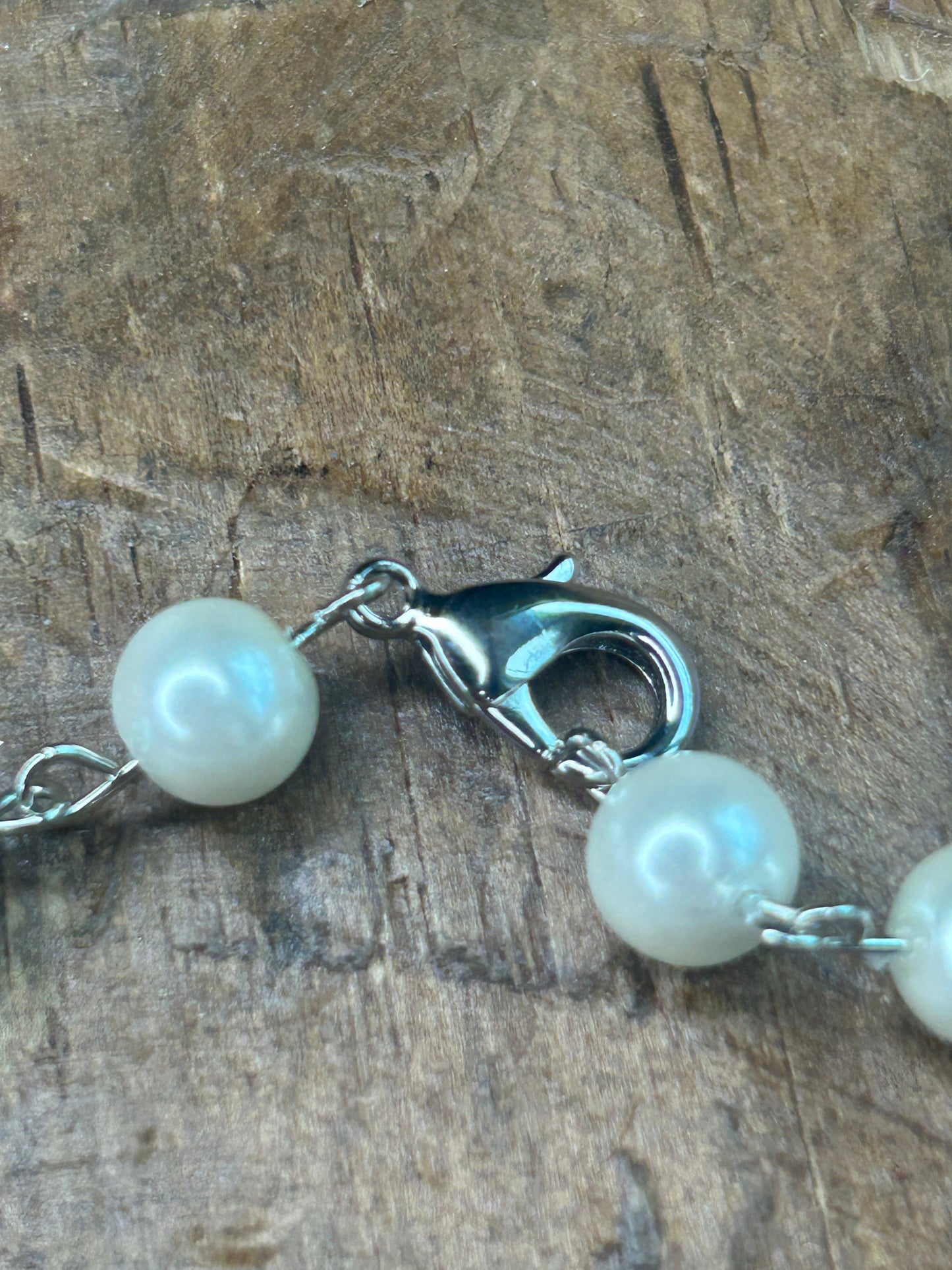 German Silver Chert Breccia Oval Necklace B