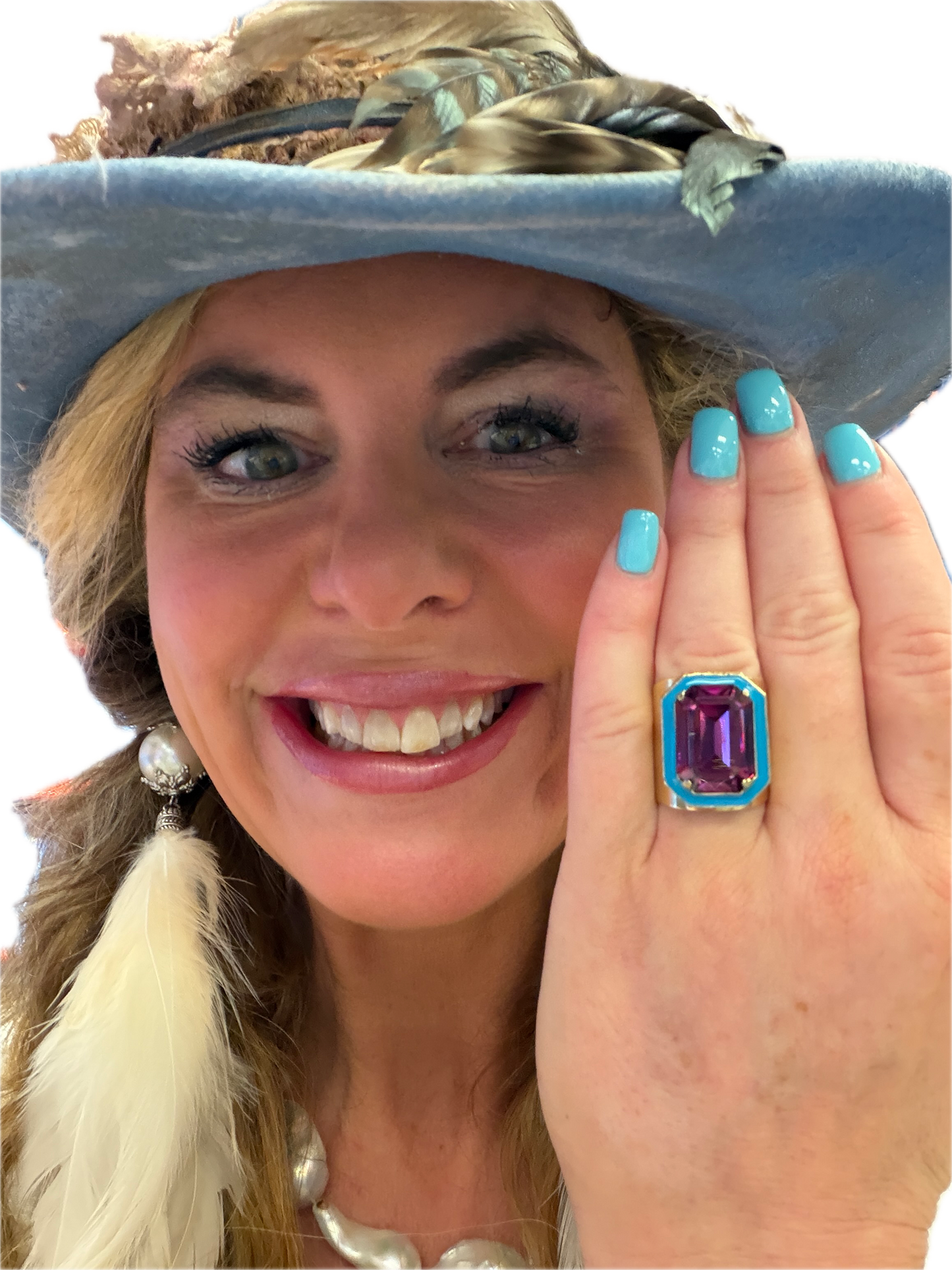 Big Dakota Ring (Neon Blue)