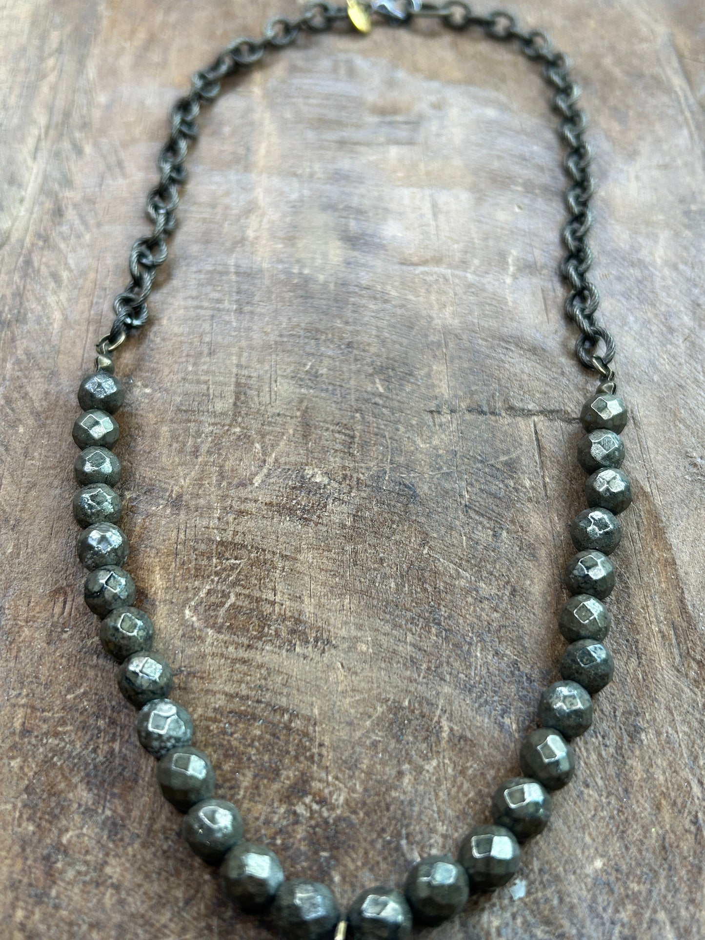 Lost & Found- Silver and Brass Cross Necklace