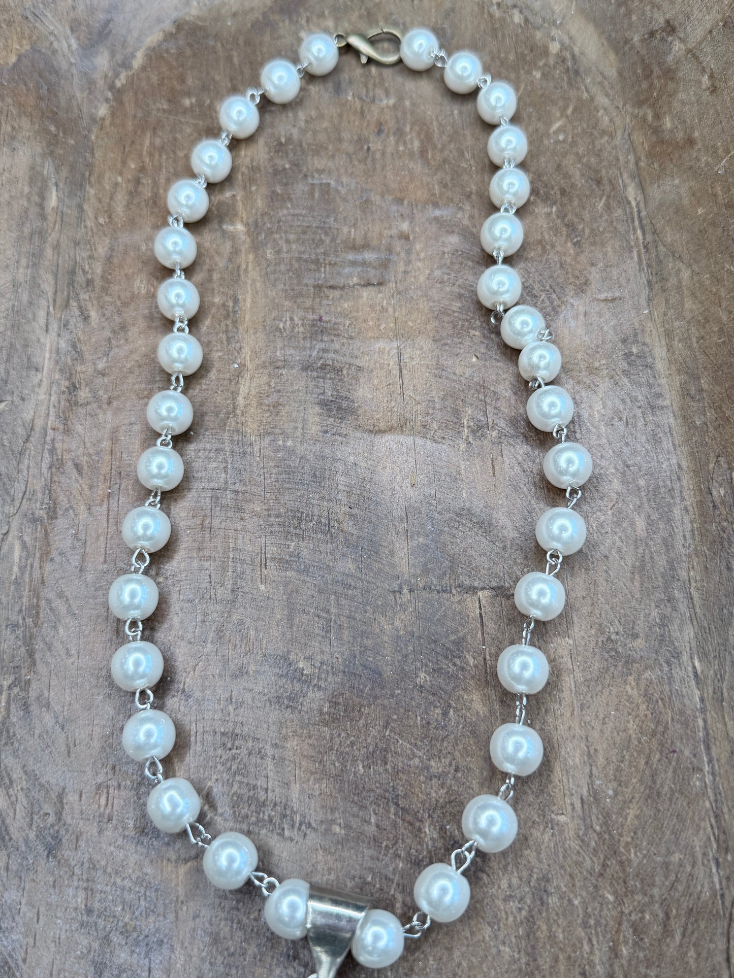 Bailey German Silver Large Faceted Onyx Necklace