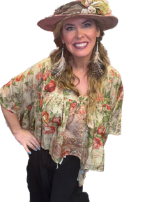 Jaded Gypsy- Rose Garden Trellis Top *Final Sale*