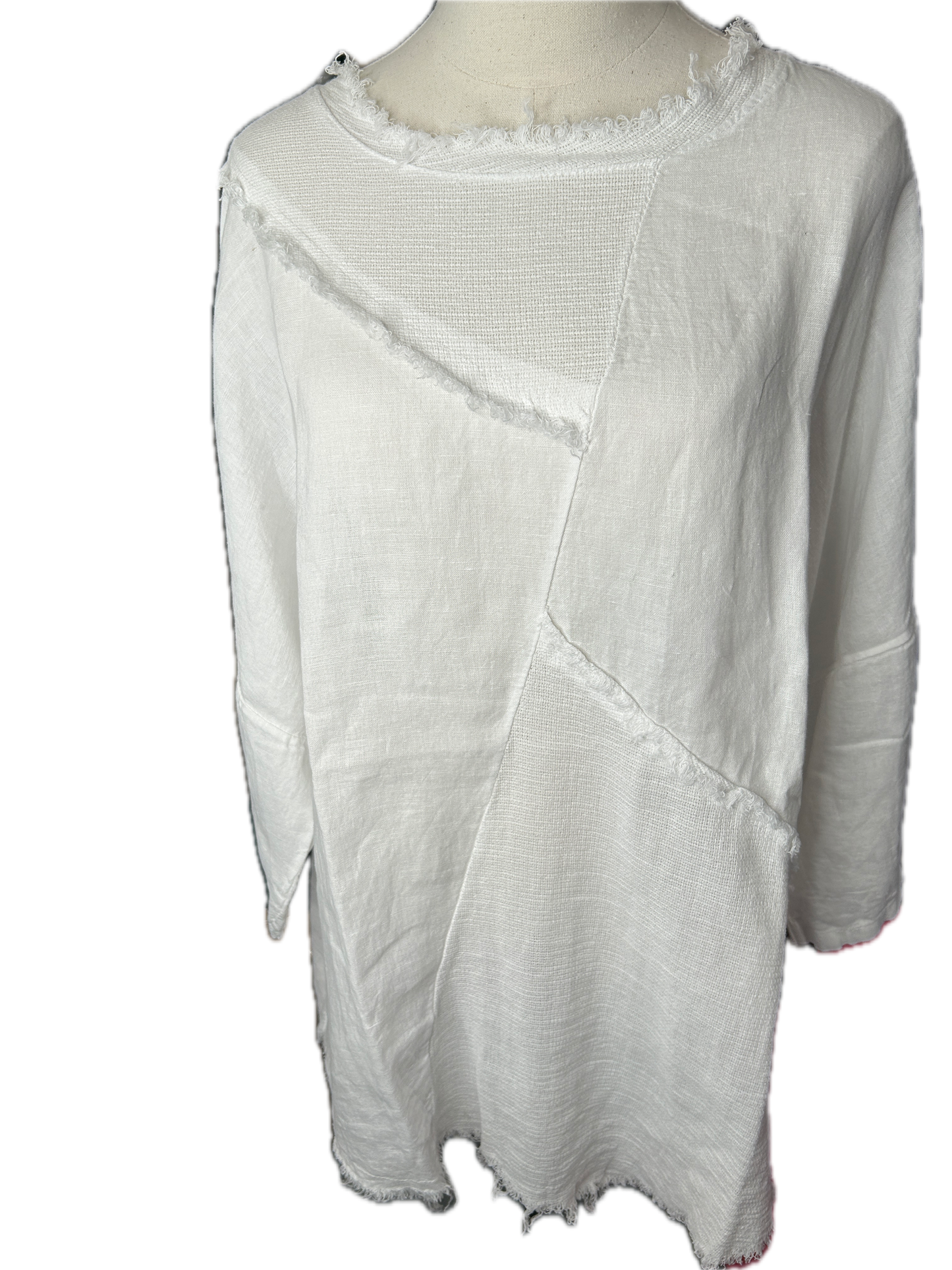 Italian Cotton Gauze Tunic (WHITE) *Final Sale*