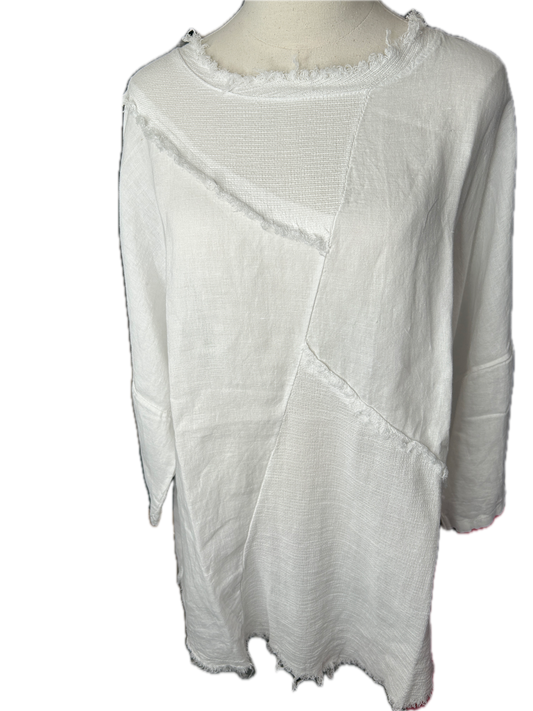 Italian Cotton Gauze Tunic (WHITE) *Final Sale*