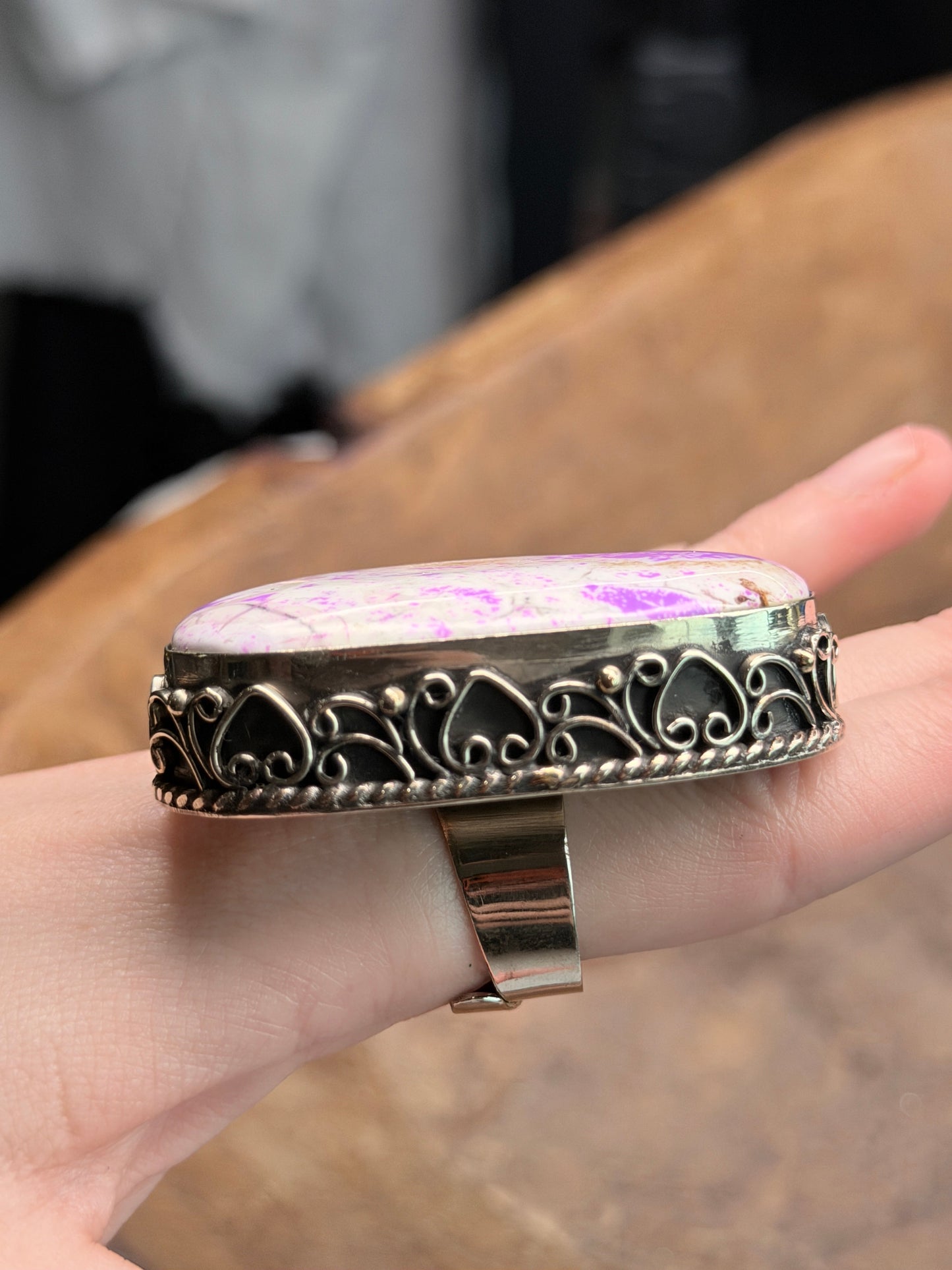 Chloe German Silver Mohave Purple Turquoise Ring
