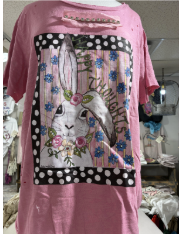 A Rare Bird-  Happy Thoughts Rag Tee (Pink) Final Sale*