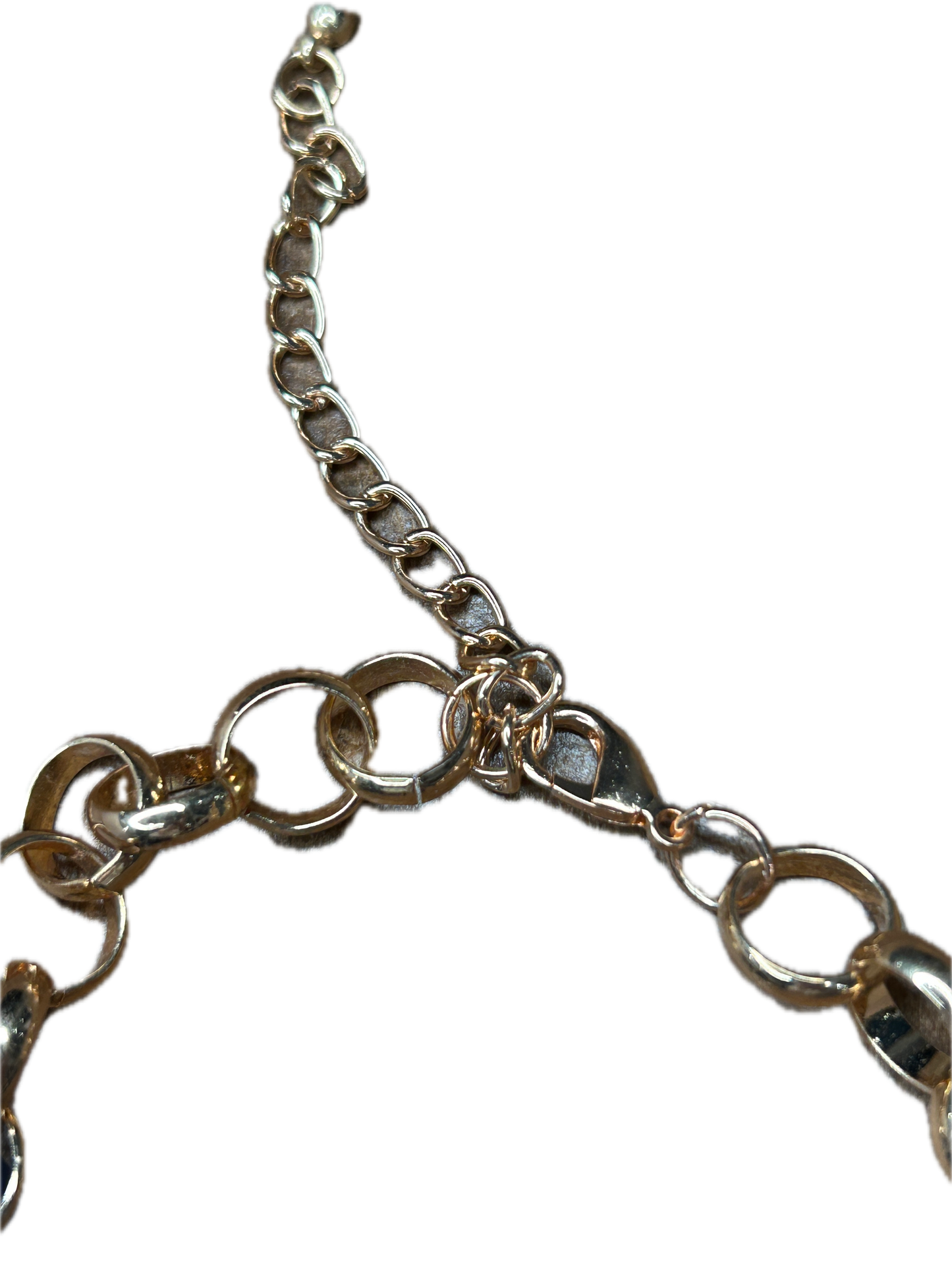 Blue Marbled Chain Necklace