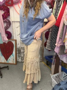 Desert Dream Lace Cloud Pants (Latte)