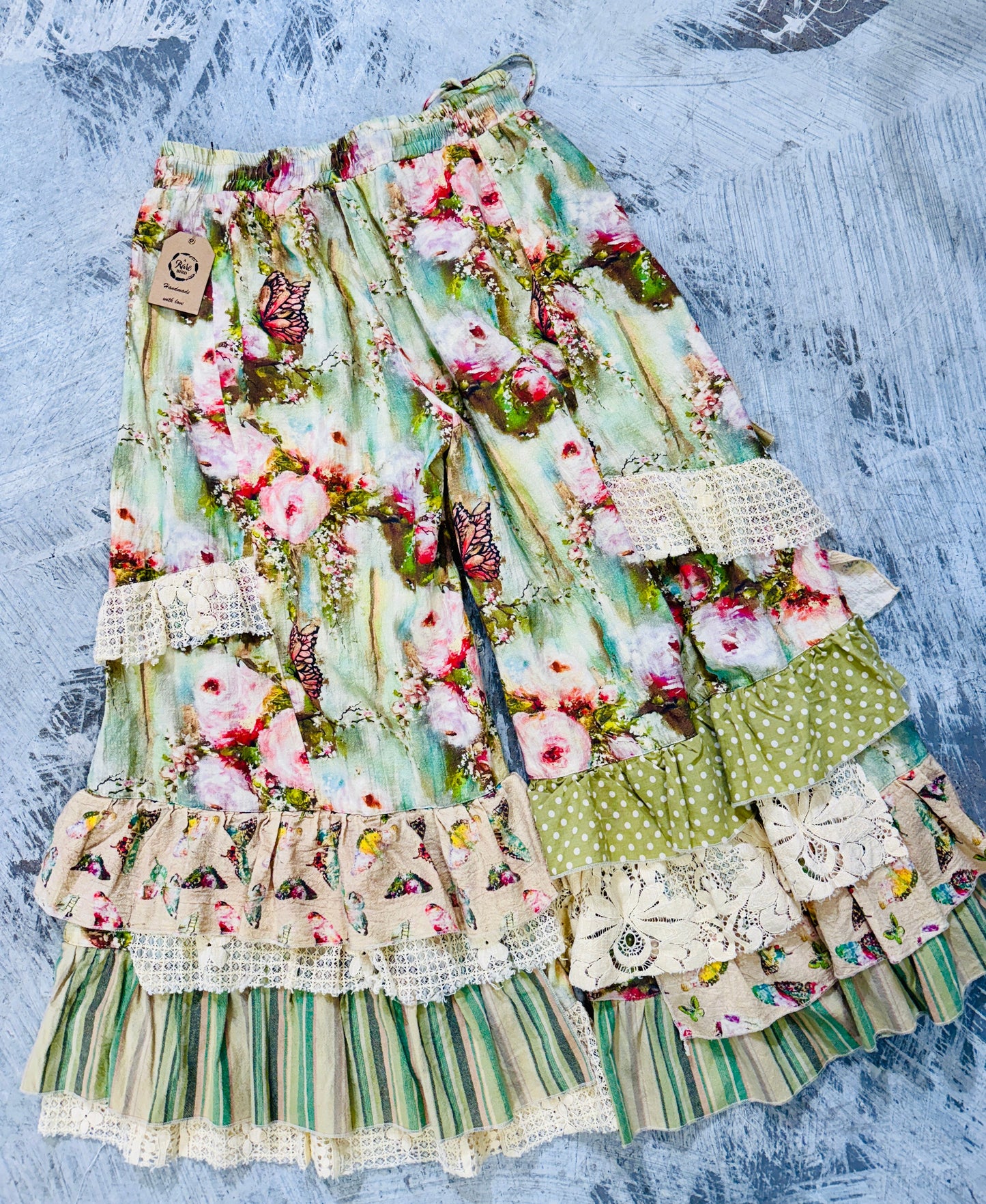 SALE A Rare Bird-Butterfly Ruffle Pant *Final Sale*