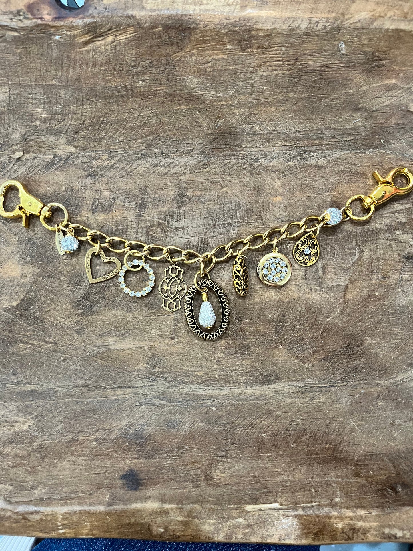 Blinging Bag-Heart of Gold Chain Bag Charm