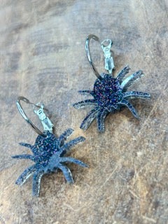 Art By Amy- Acrylic Spider Earrings