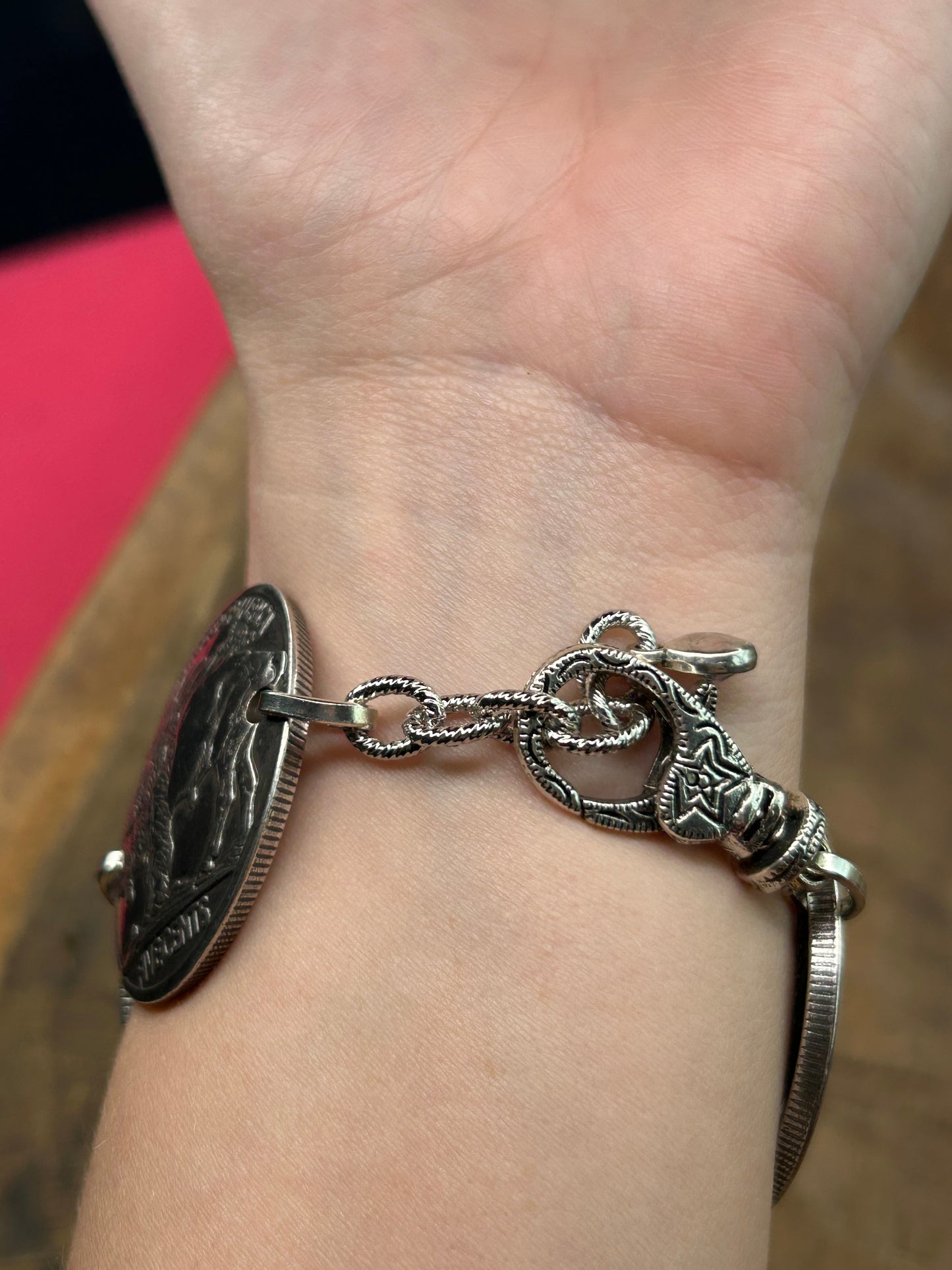 Sandra Ling Designs- Buffalo Coin Concho Bracelet