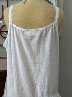 FINAL SALE!  Paper Lace Embroidered 2-Piece Top (White)