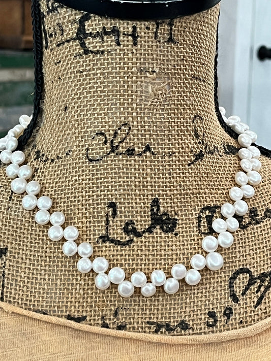 Pearly Pairs Sea Shell Pearl Necklace