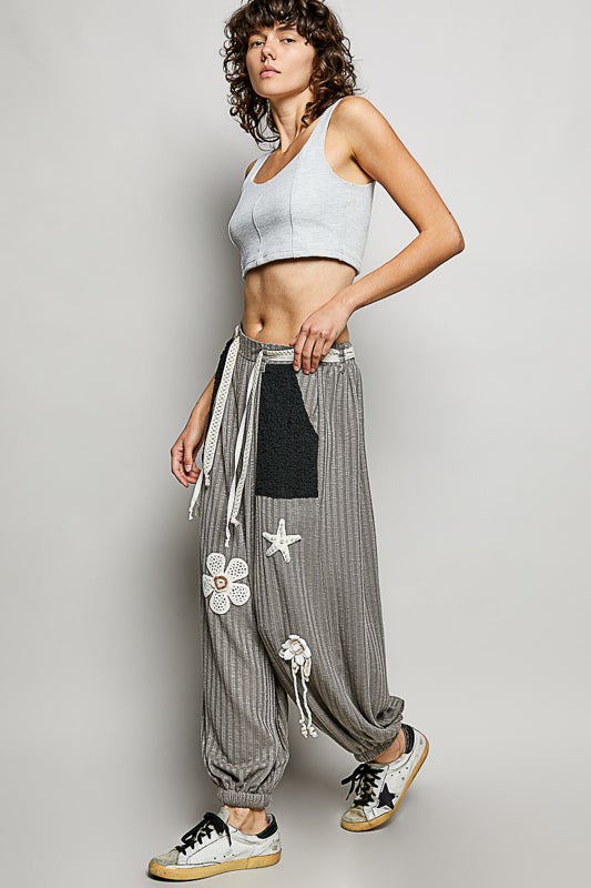 POL- Crochet Detail Pants PREORDER *Final Sale*