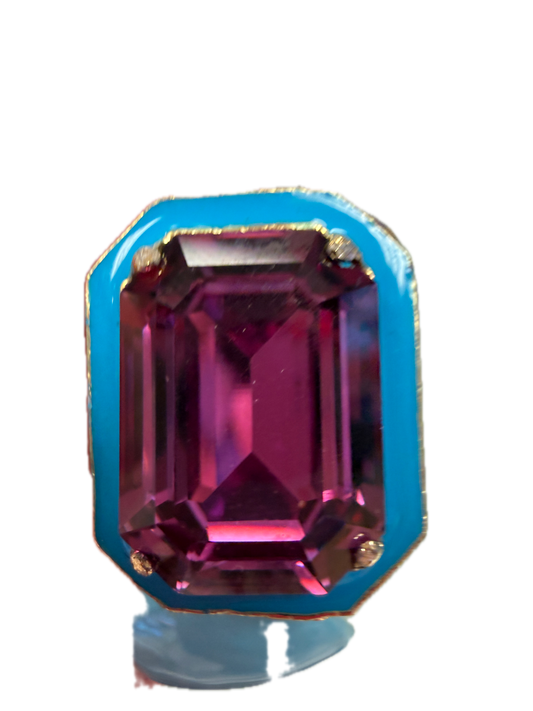 Big Dakota Ring (Neon Blue)