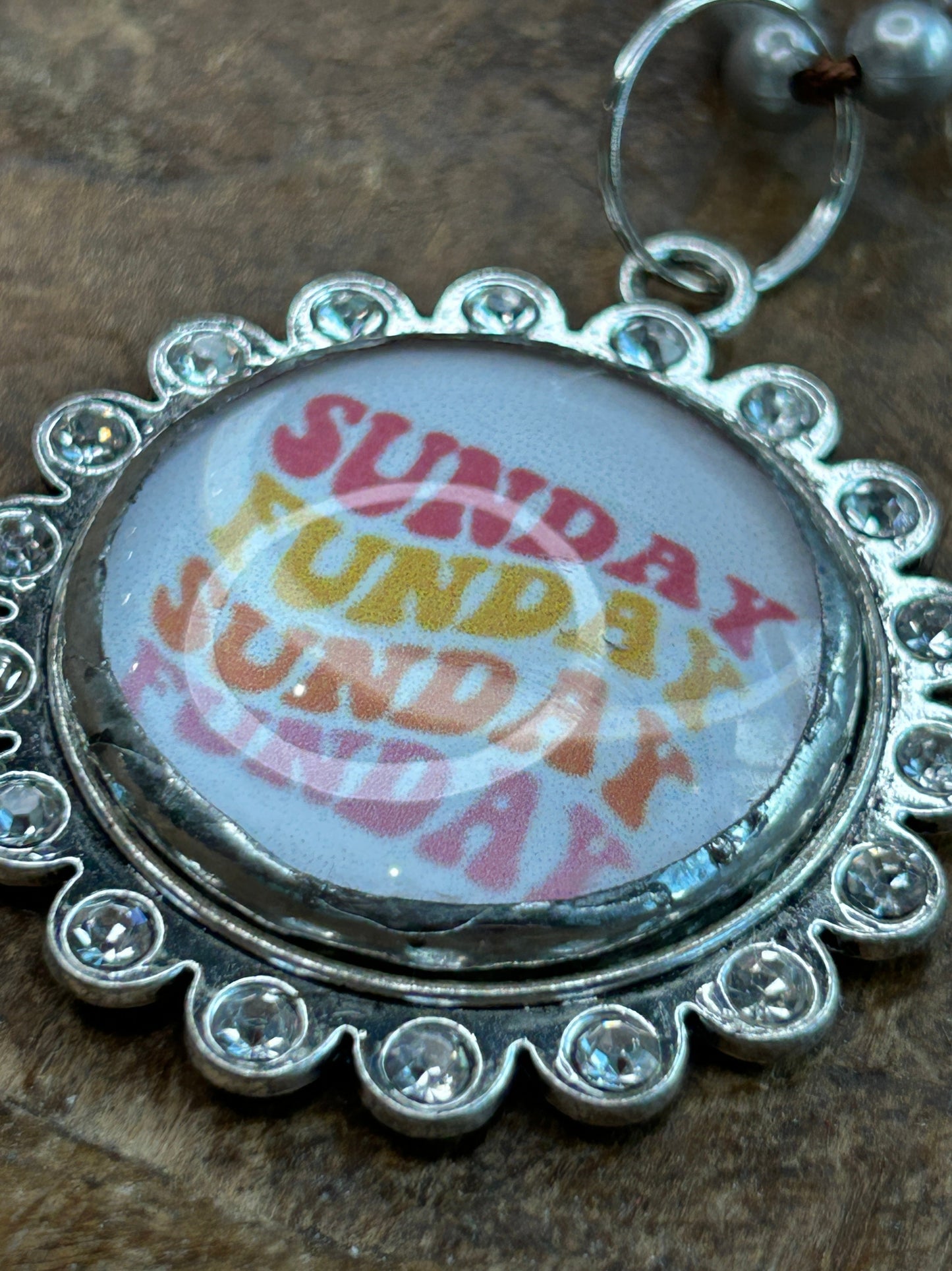 Sunday Funday Bezel Necklace