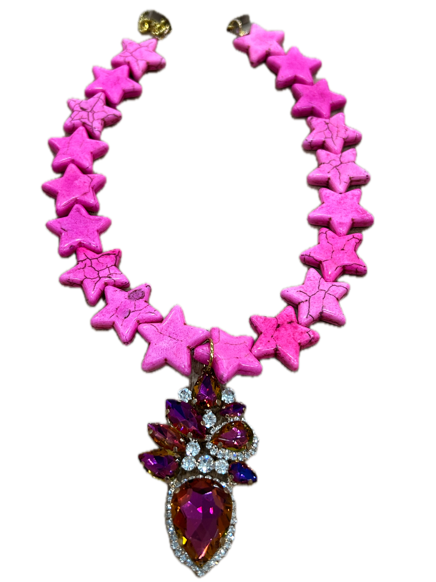 Sandra Ling- Pink Star Necklace