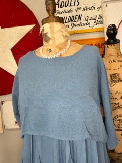 BA- Cropped Cotton Overlay (Blue)