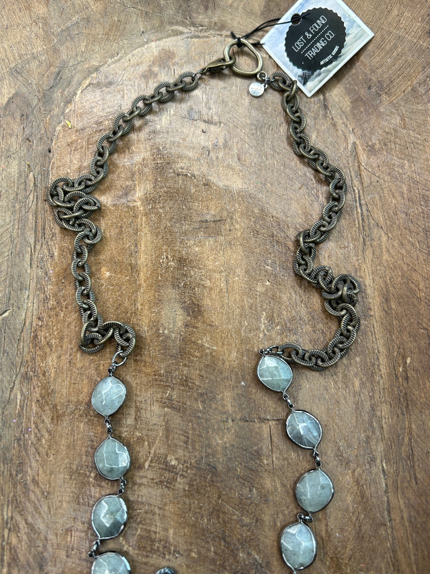 Lost & Found- Silver and Gold Heart Cross Necklace