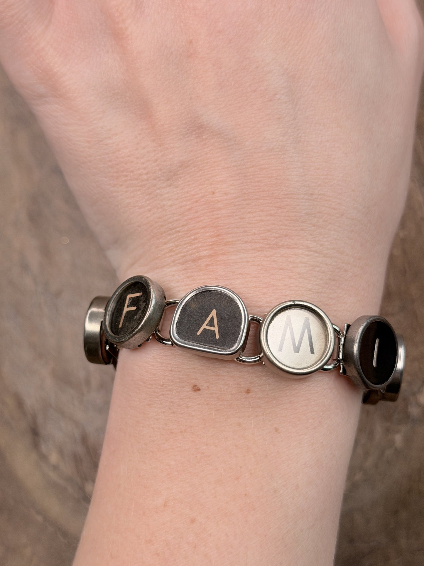 Typewriter Key Bracelet (Family)