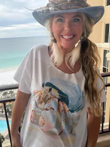 Hermit Crab Vibes T-Shirt (Christy Cut) (No Bling)