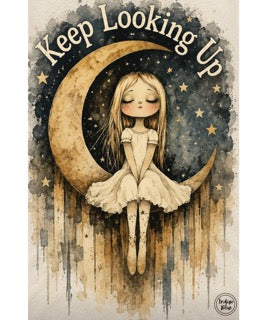 Keep Looking Up T-Shirt (Christy Cut) - Indigo Blue *Final Sale*