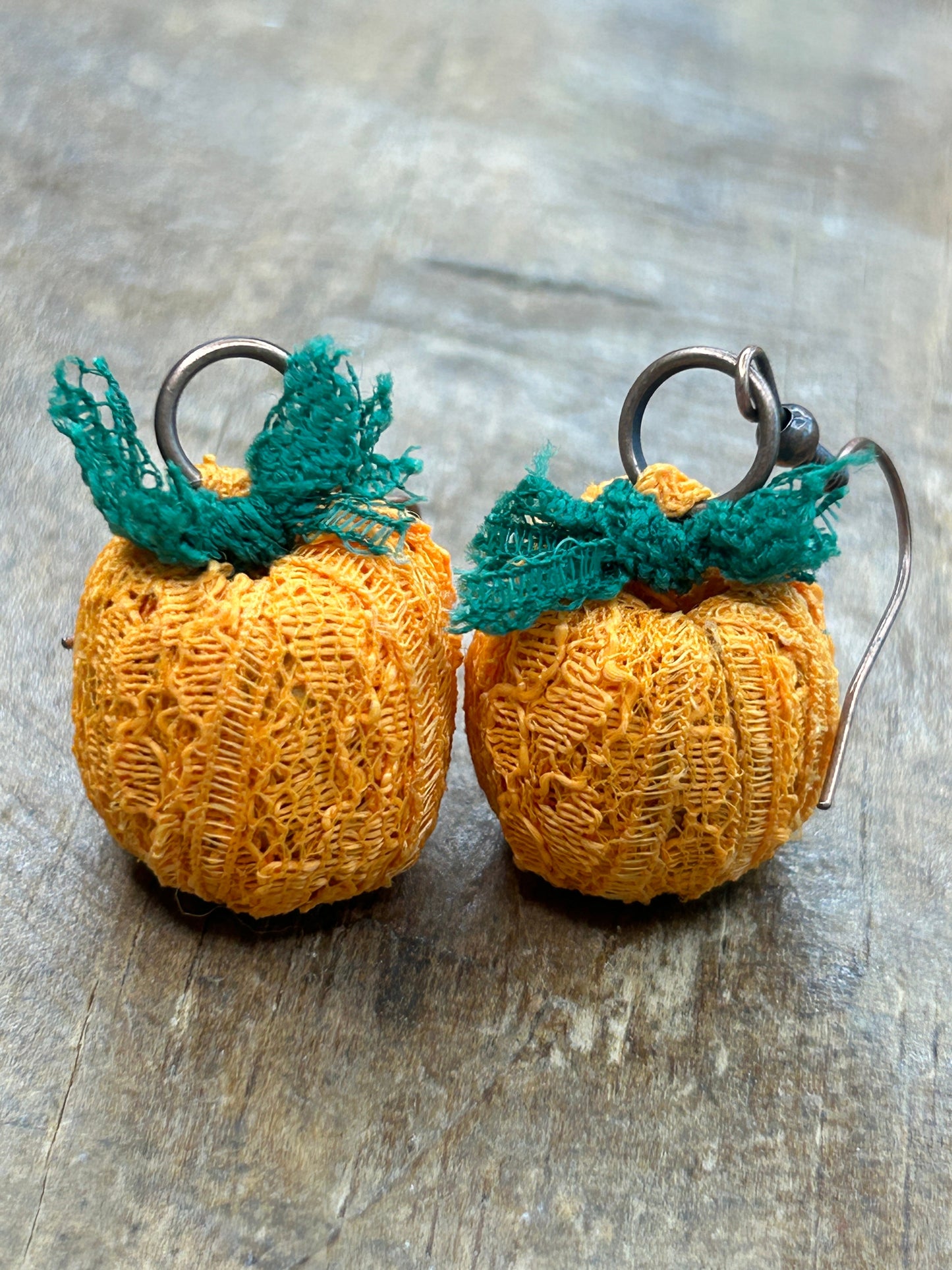 Little Lace Pumpkin Earrings