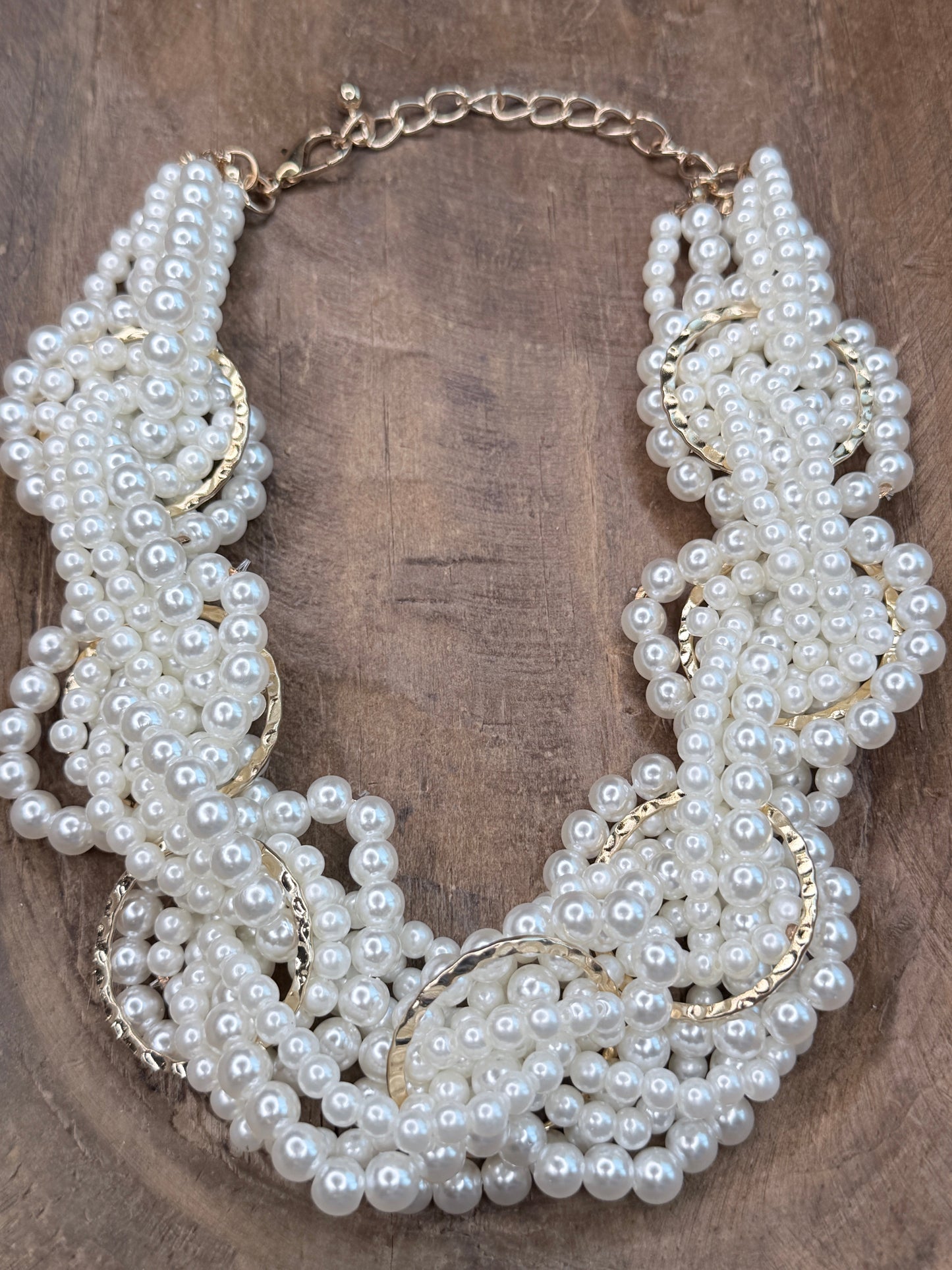 Woven Cream Pearl Choker Necklace *Final Sale*