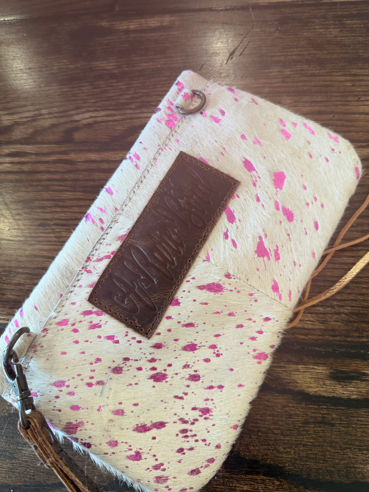 SALE A Rare Bird- Leather Love Clutch