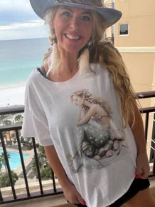 Mystical Mermaid T-Shirt (Christy Cut) (No Bling)