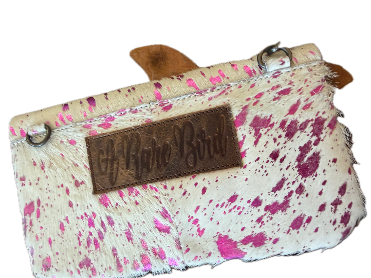 A Rare Bird- Leather Butterfly Clutch