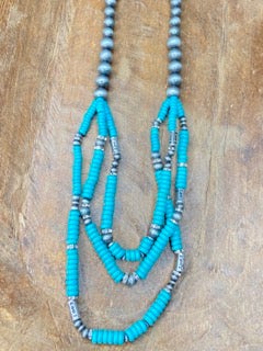 Layered Turquoise Necklace