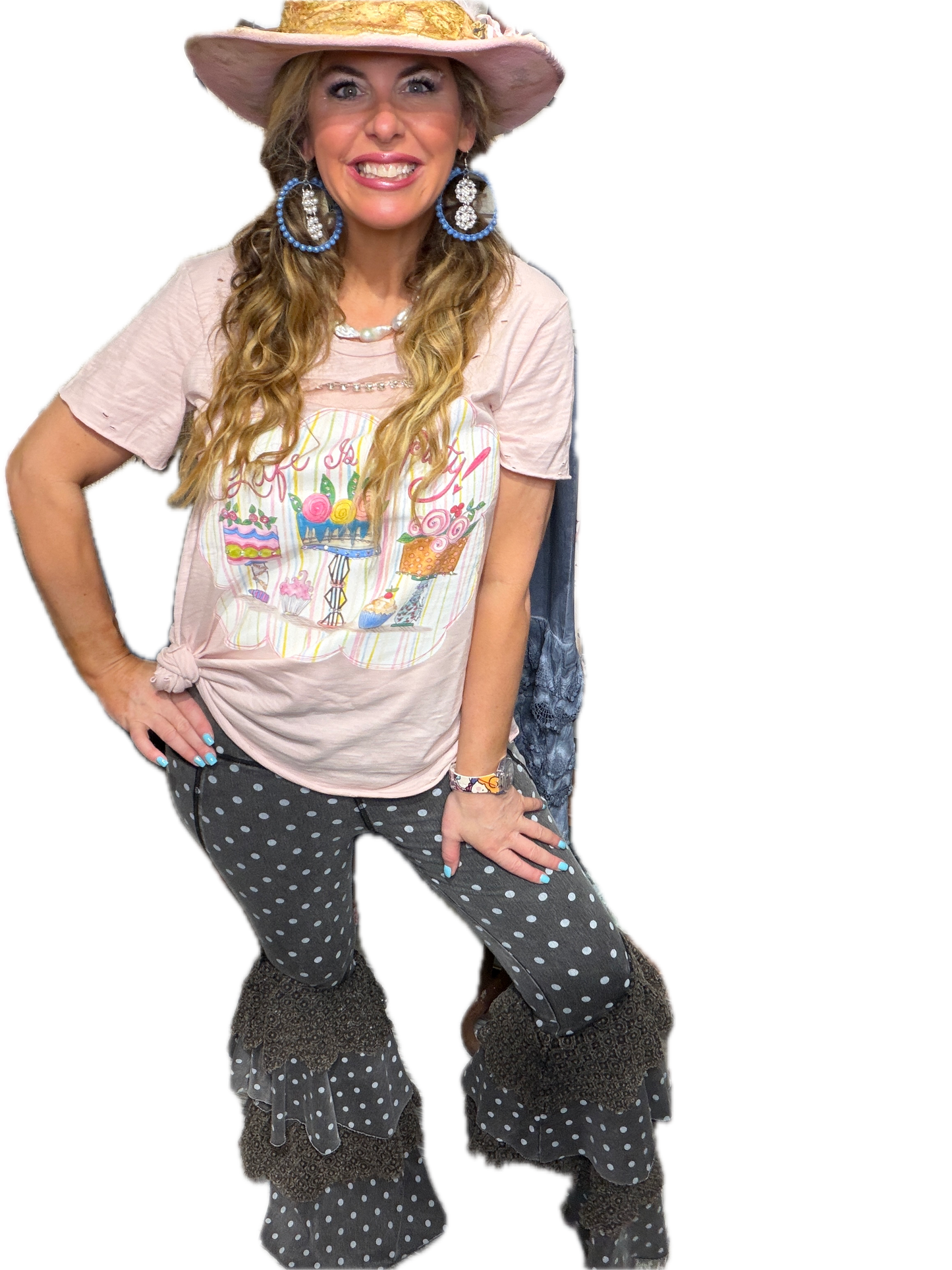 A Rare Bird- Polka Dot Leggings (Black)