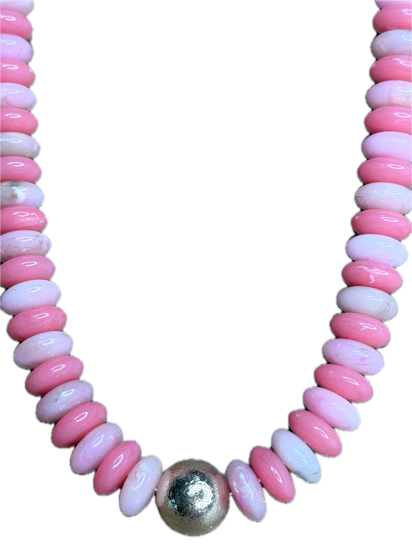 Pink and Gold Beaded Necklace