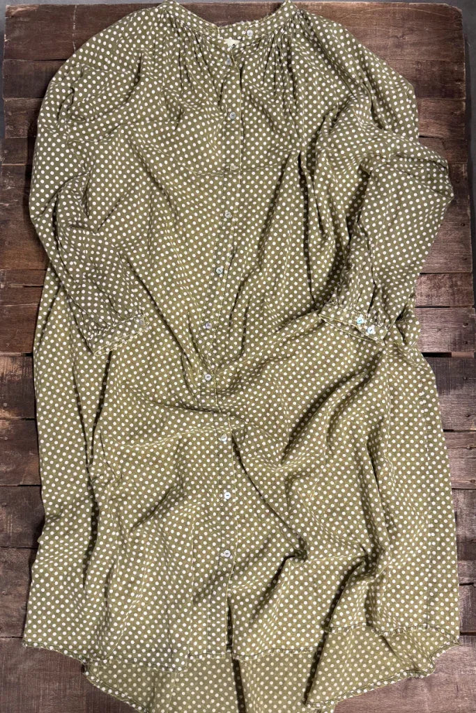 Jaded Gypsy- Sweet Nothings Dress (Olive Dot)