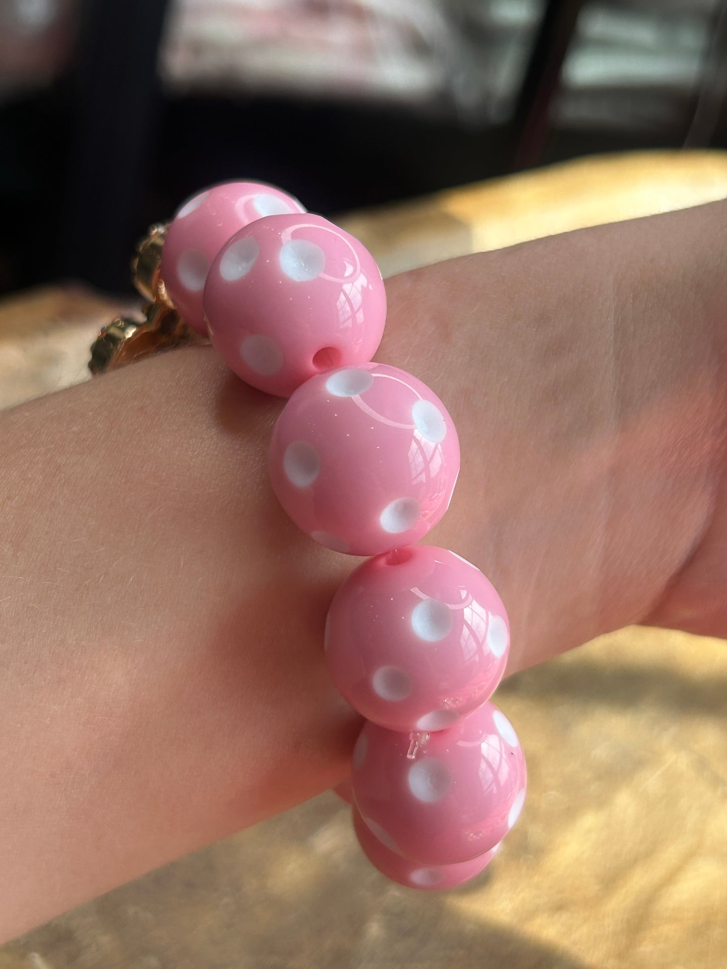 Pink Rhinestone Bear Bracelet  -ERR design