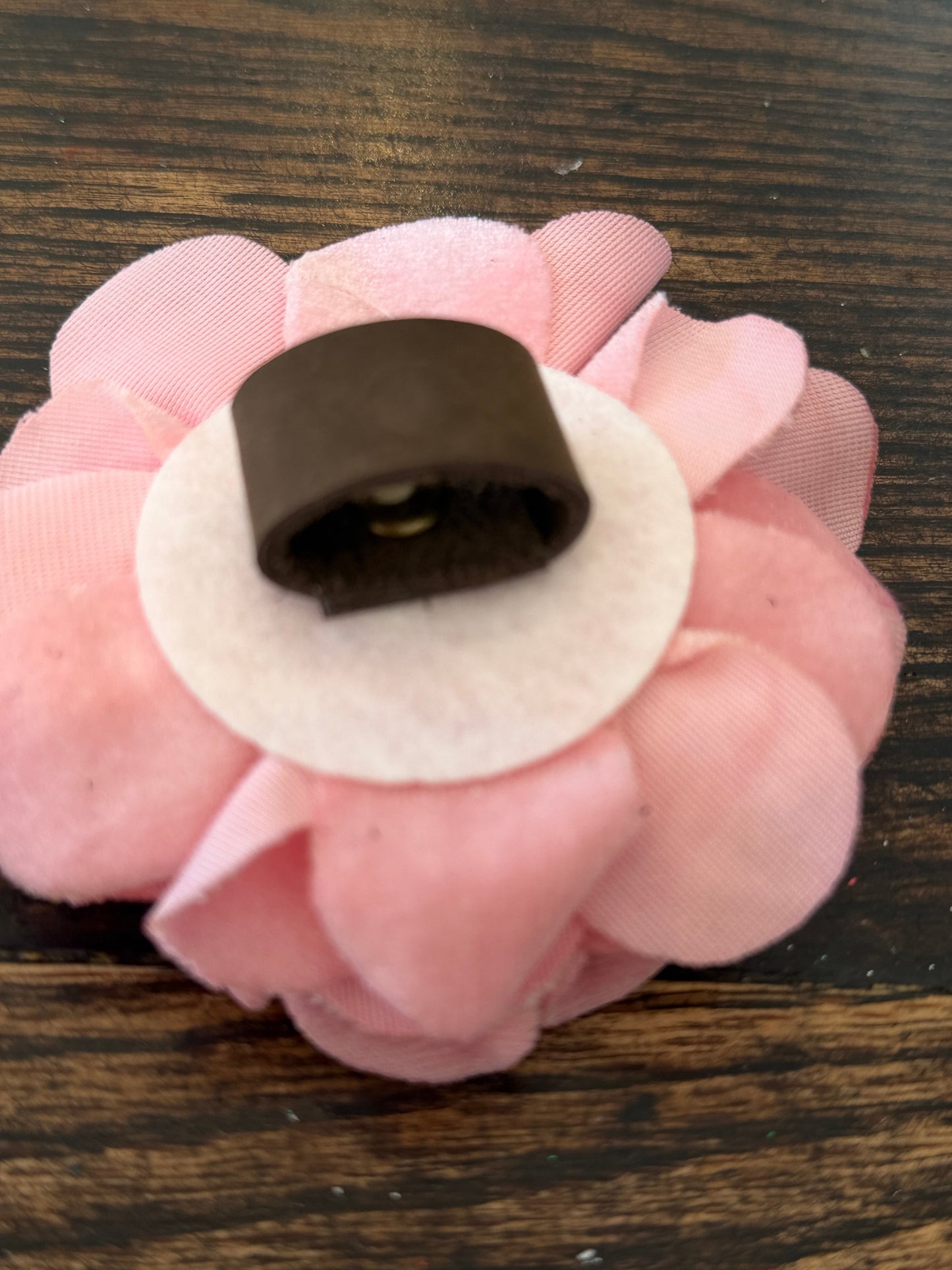 A Rare Bird- Flower Slide/Clip (Pink Pearls)