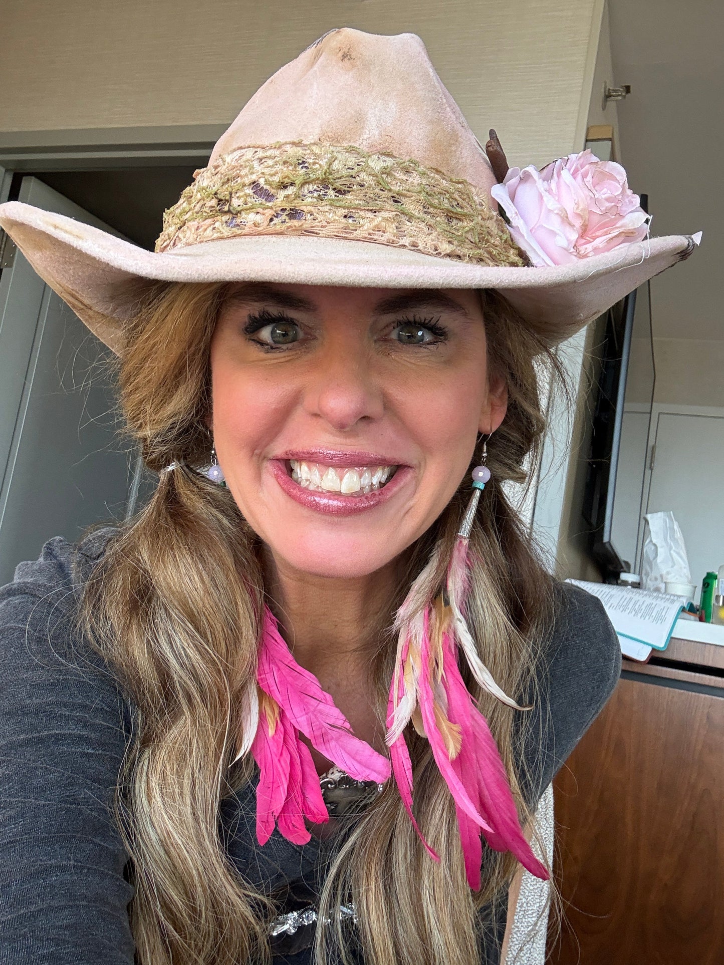 SALE A Rare Bird- Pink Lady Hat