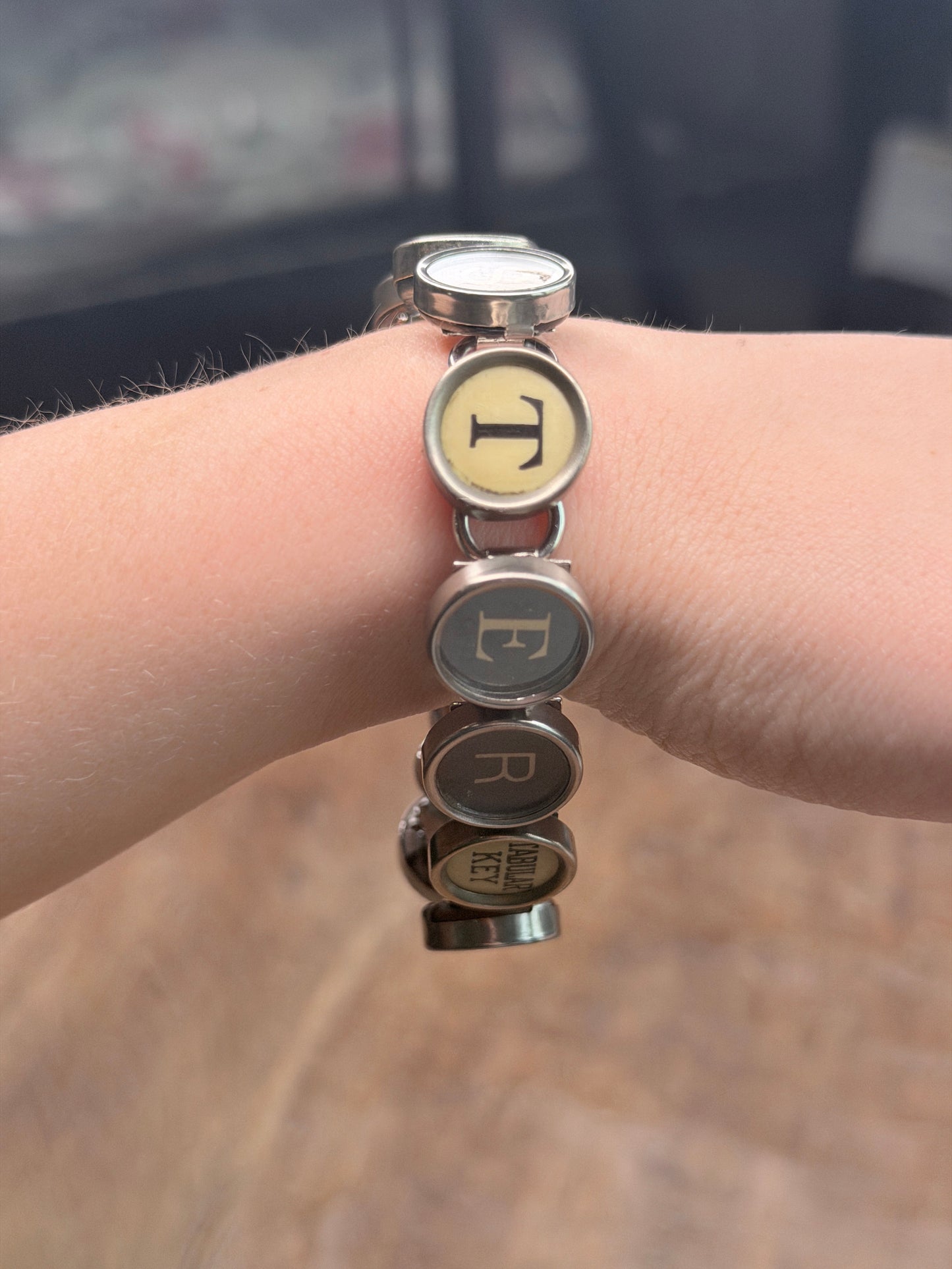 Typewriter Key Bracelet (Sister)