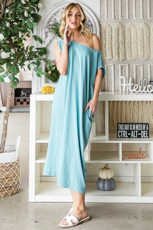 Oli And Hali Washed Midi Dress *Final Sale*