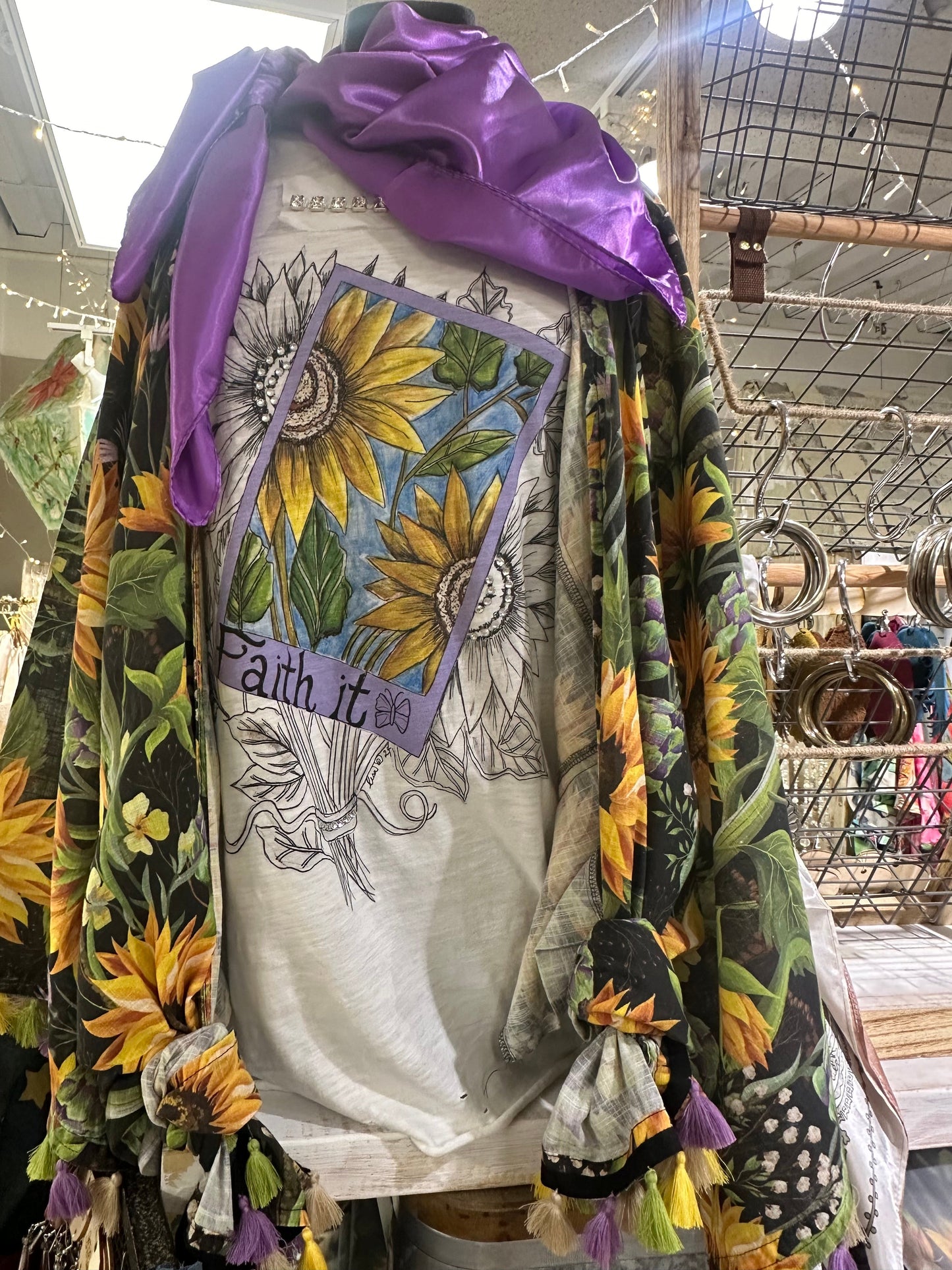 FINAL SALE Rare Bird- Kimono (Sunflower) *Final Sale*