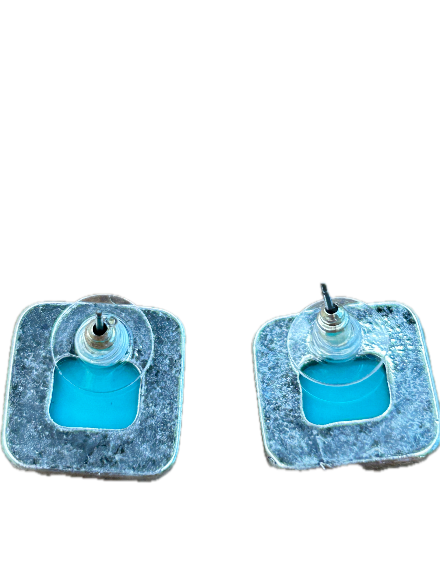 Blue Dice Earrings