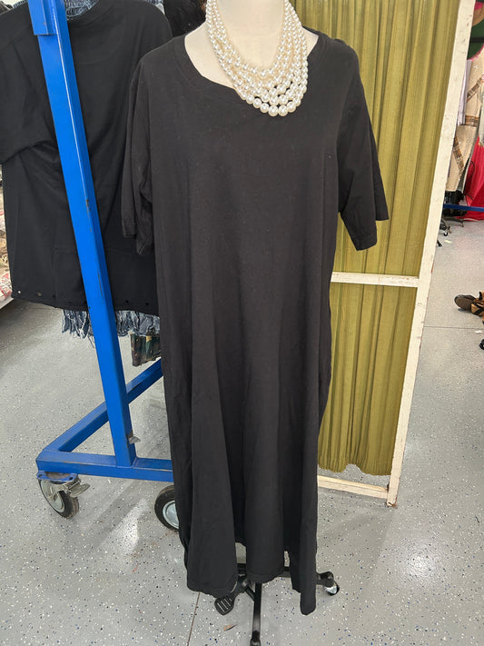 FINAL SALE! Paper Lace- Short Sleeve Dress (Black)