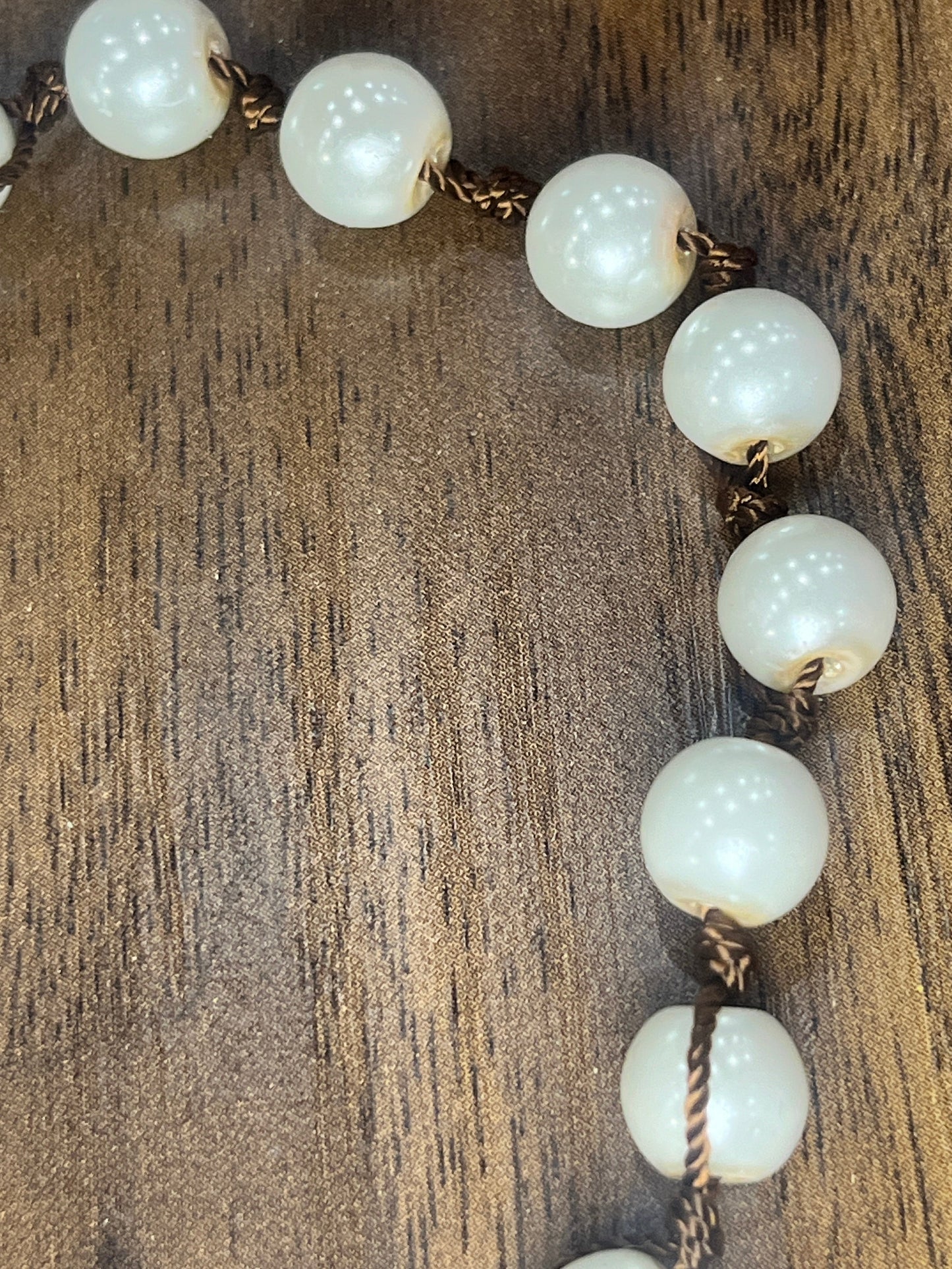 Knotted Pearl Necklace