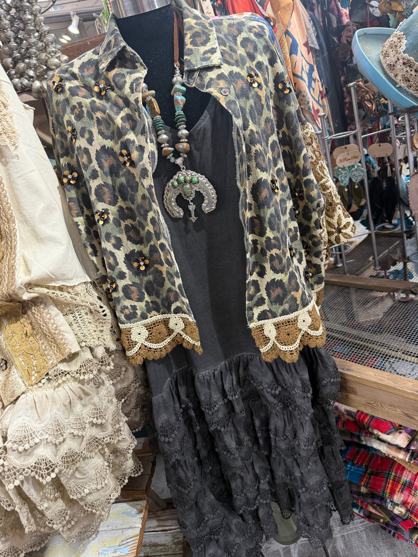 A Rare Bird- Vintage Slip Dress (Black)  (Pre Order)