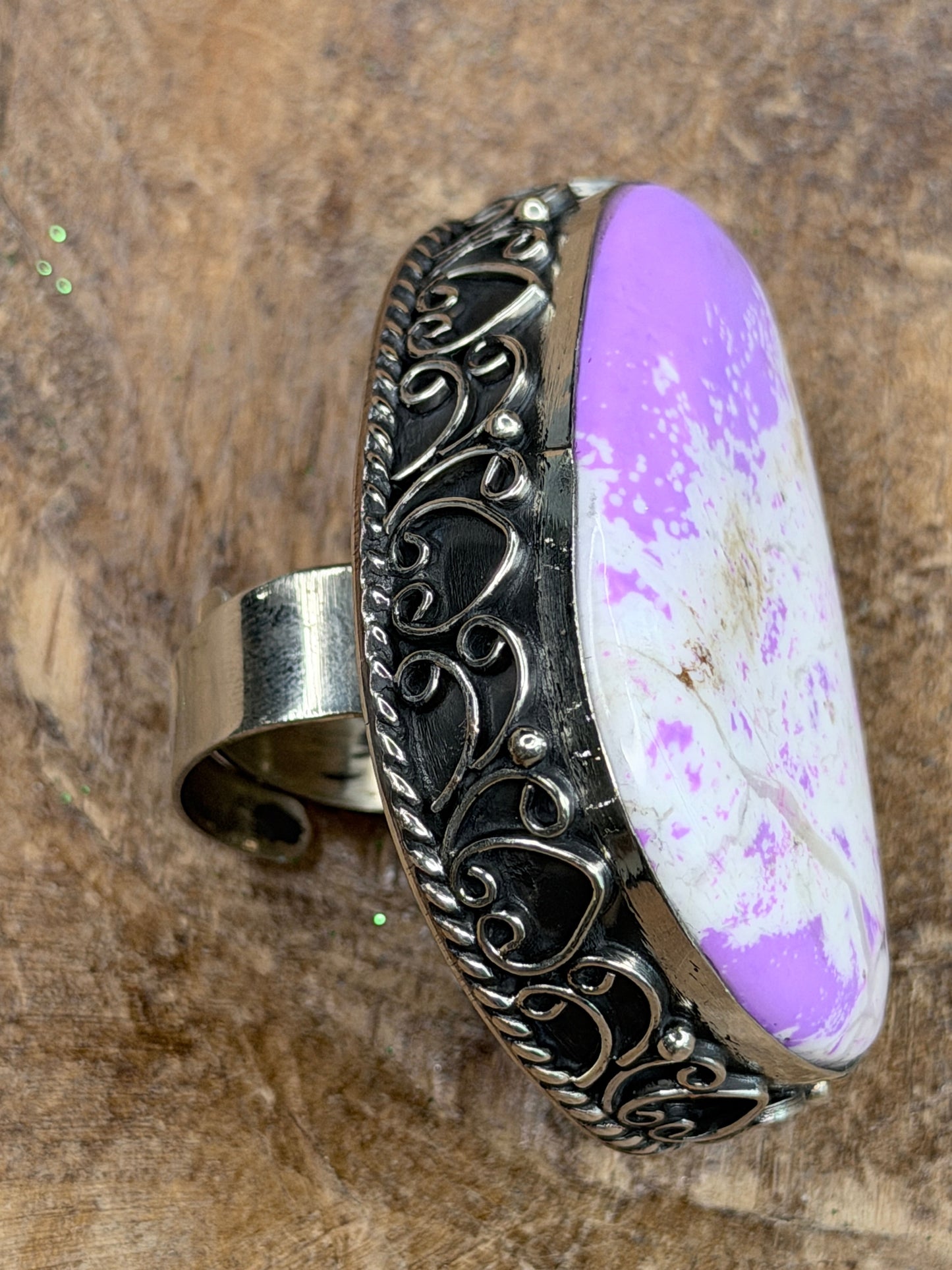 Chloe German Silver Mohave Purple Turquoise Ring