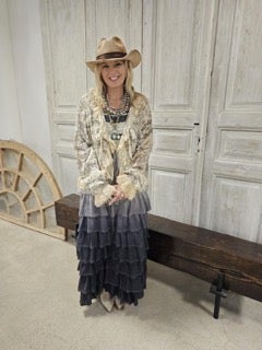 A Rare Bird- Ric Rac Ruffle Dress final sale *Final Sale*