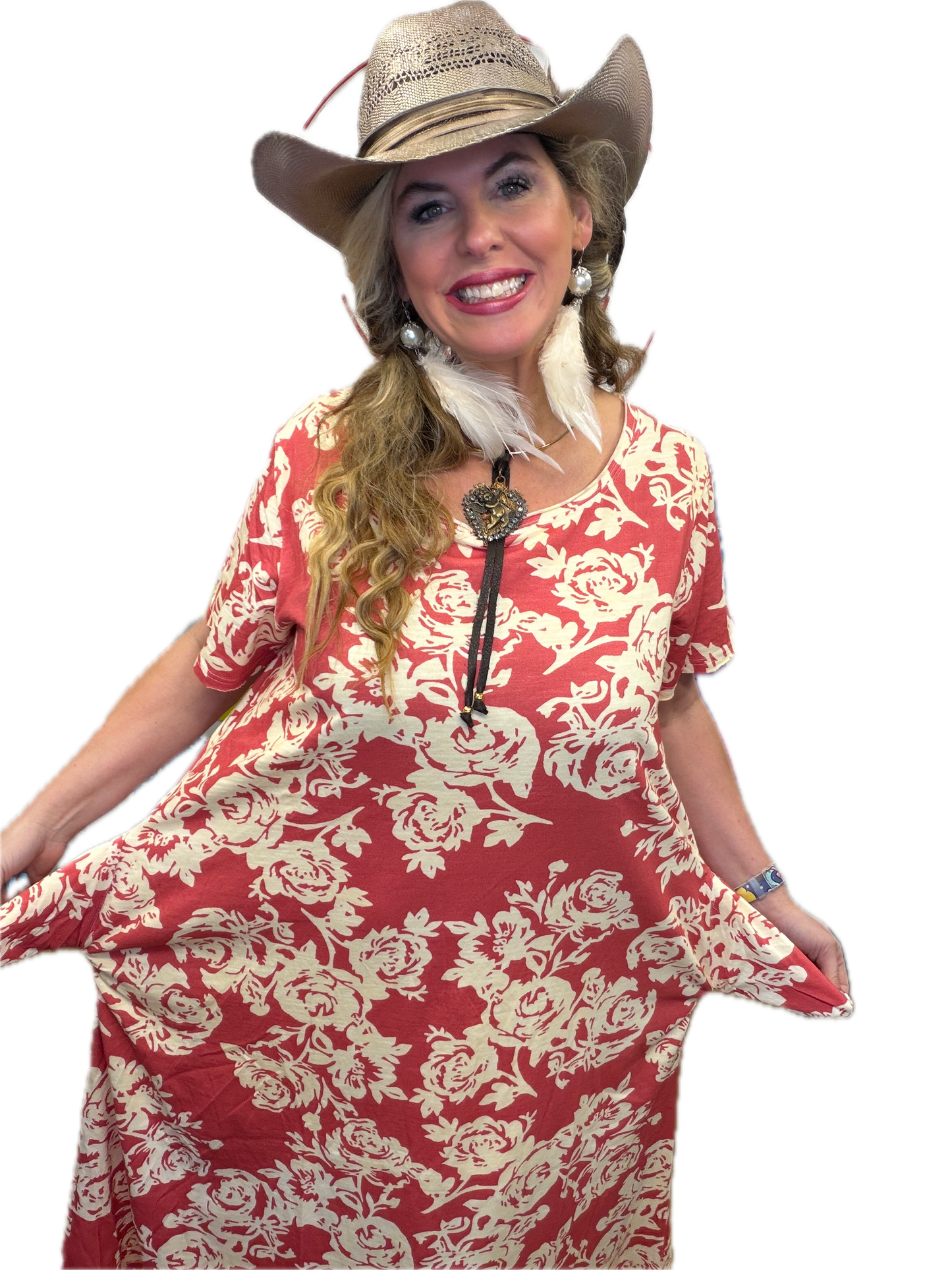 Jaded Gypsy- Weekend Wander Dress (Bed of Roses)