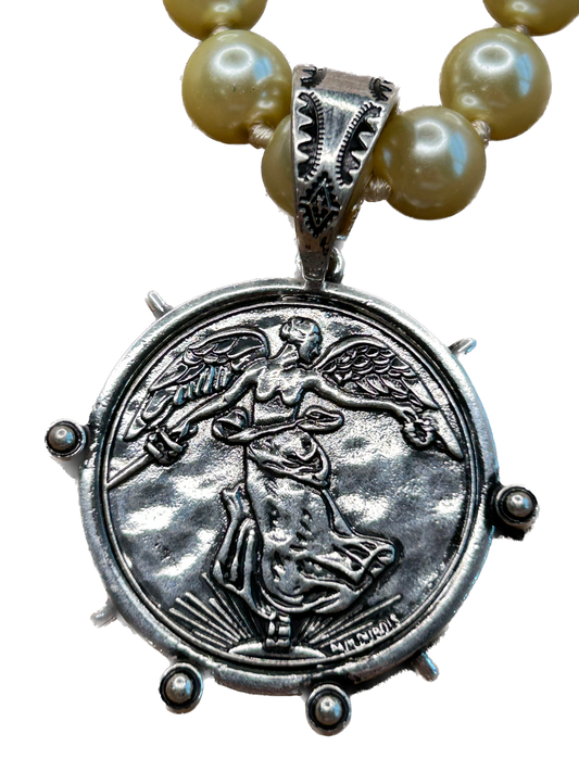 French Commemorative Coin Necklace
