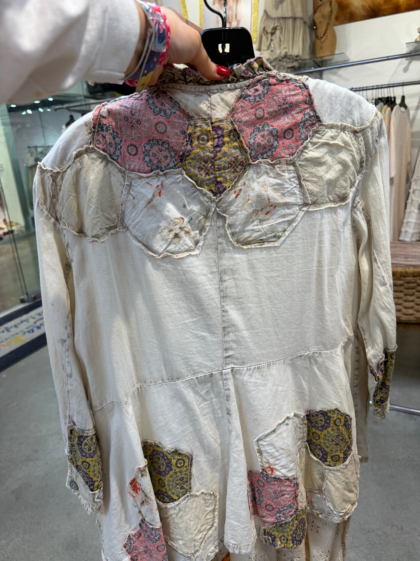 Paper Lace Lace Pink/Purple Butterfly and Honeycomb Patchwork Jacket (PREORDER) *Finale Sale*